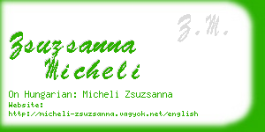 zsuzsanna micheli business card